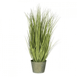 J-Line grasses in metal pot 106 cm