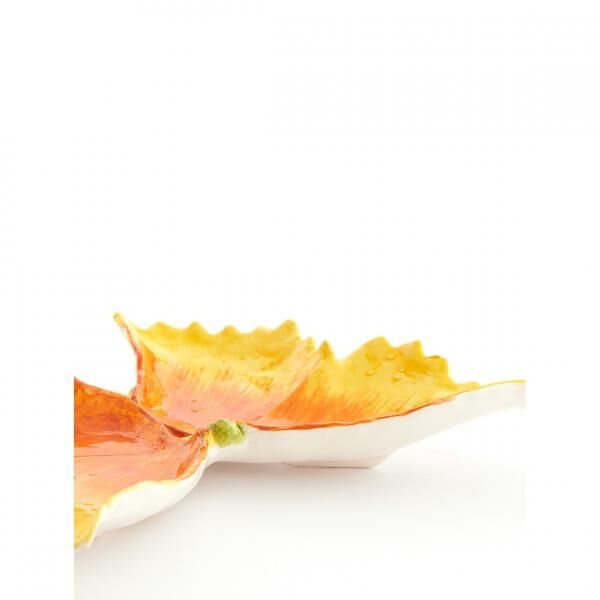 Light & Living schaal Butterfly geel/oranje 21,5 cm