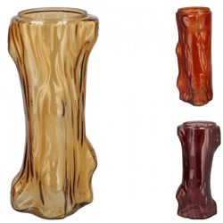 Vaas Tree bruin 29 cm 3 assorti
