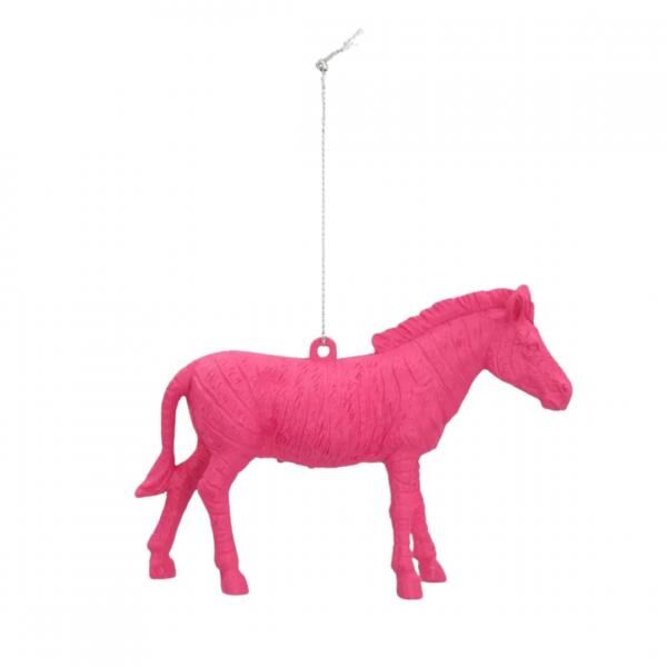 Anhänger zebra rosa 12 cm