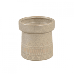 PTMD bloempot Rail hoog S lichtbruin 11 cm