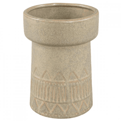 PTMD bloempot Rail hoog L lichtbruin 19 cm
