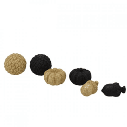 Statue Jingle gold/schwarz 6 cm 6fach sortiert