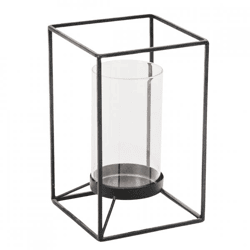 Housevitamin Laterne schwarz 25 cm