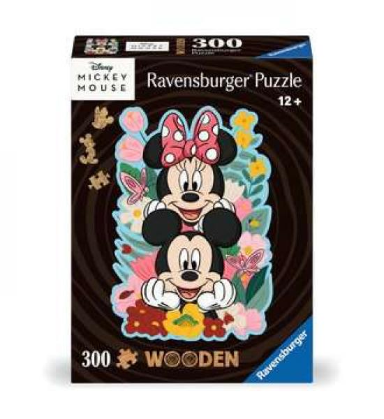 Disney Mickey & Minnie - Wooden puzzle - 300 pieces