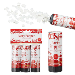 Party popper LOVE, 3 pieces, S, 10cm