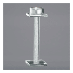 Teelichtleuchter Kristal, M ca 19cm hoch