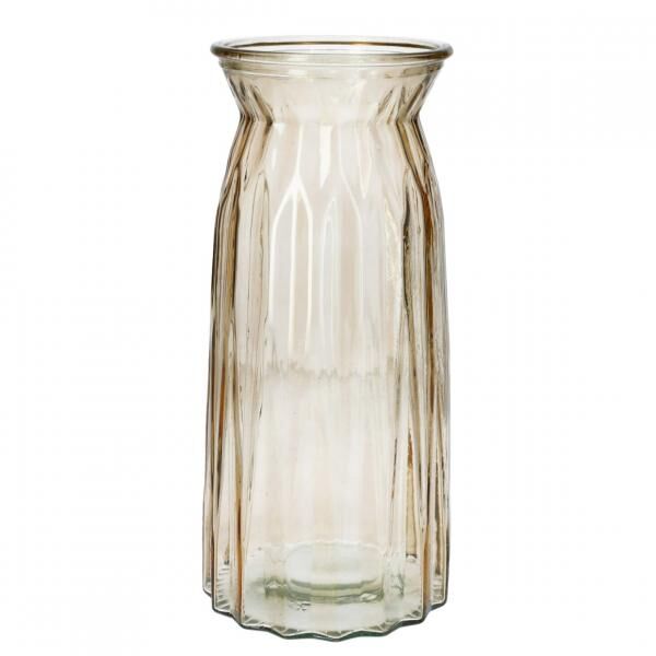 Vase Ruby taupe transparent 24 cm
