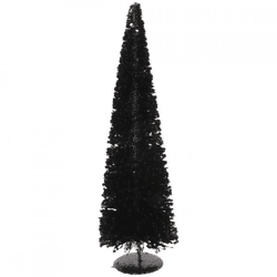 Weihnachtsbaum Sparkle schwarz 50 cm