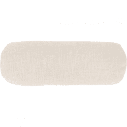 Tiseco bolster kussen Cotton Slub ivoor 15 x 45 cm