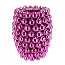 Vase Weihnachtskugel fuchsie 33 cm