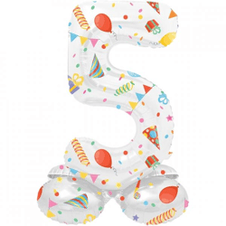 Folat Folienballon stehend 5 Joyful party 41 cm