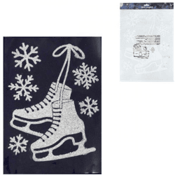 Raamsticker schaatsen 40 cm