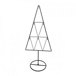 Weihnachtsbaum mit Haken Metall schwarz 61 cm