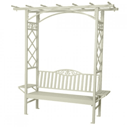 (R) Garden bench Barolo aluminum beige 210 cm