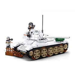 Sluban M38-B0978 - Army Battle of Budapest - Medium Panzer (weiß)