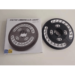 LED Sonnenschirmbeleuchtung für Außenbereich, 20 cm, ABS Material