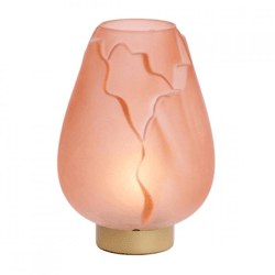 Light & Living tafellamp Ginny LED op batterij lichtroze 19,5 cm