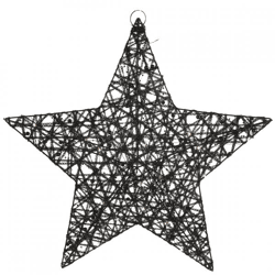 Countryfield Christmas star Lille L LED on battery black 50 cm