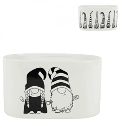 Bloempot Gnome ovaal 19,5 cm 2 assorti