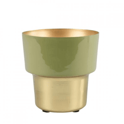 Countryfield bloempot Madina S olijfgroen 10 cm