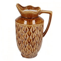 Vase Boa with handle dark brown 38 cm