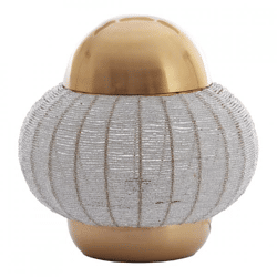 Light & Living Tischleuchte Cetara EU-Stecker silber 26 cm