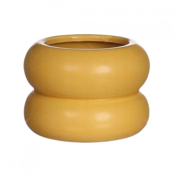 Chubby bloempot mosterd 9 cm