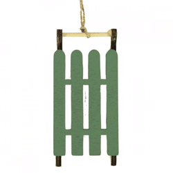 Wilko Weihnachtsaufhänger Schlitten 12 cm