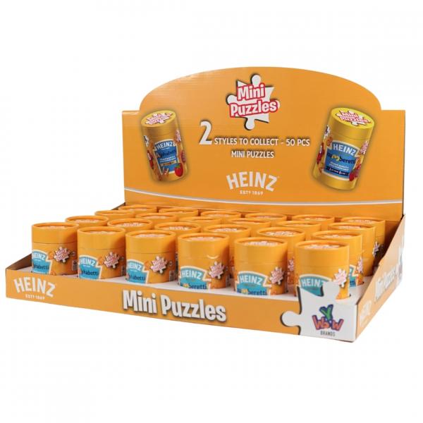 Heinz puzzel 22 cm 50 stukjes 2 assorti