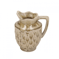 Vase Boa mit Henkel braun 21 cm