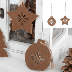 Hanger Xmas, set of 4, 2/s, ca.7,5-10cm