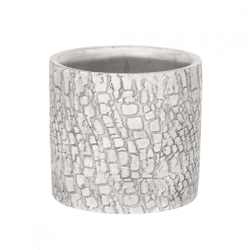 Flower Pot Arica Cylinder gray 11 cm