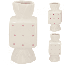 Vase Candy Dots 18 cm 3 Stück sortiert
