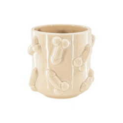 Housevitamin Blumentopf Dick beige 11,5 cm