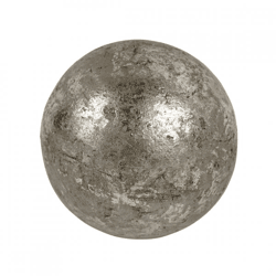 Deko-Kugel metallisch grau 12 cm