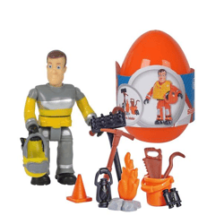 Simba 109251027 - Feuerwehrmann Sam Einzelfigur mit Zubehör