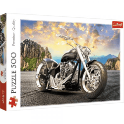 Schwarzes Motorrad - Puzzle 500 Teile