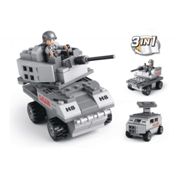 Sluban M38-B0537B - ARMY armored vehicle 3-in-1 (110 parts)
