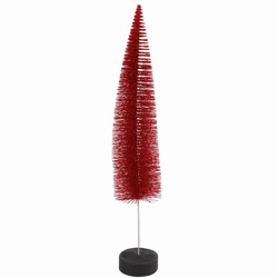 Countryfield Weihnachtsbaum auf Sockel Glitter rot 40 cm
