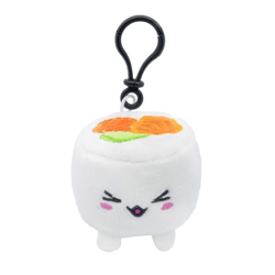 Plushi - Uramaki Sushi mit Lachs Plüsch Clip On 7 cm