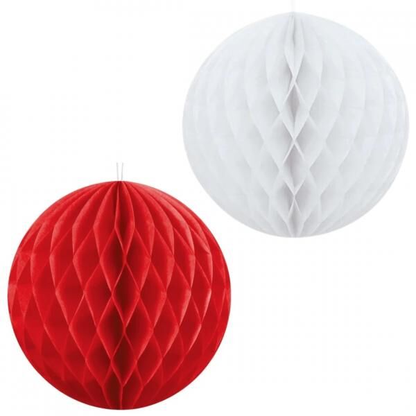 Honeycomb papier 25 cm 2 assorti set van 3