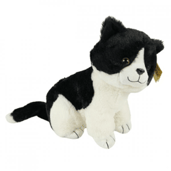 Sunkid Schmusekatze schwarz/weiß 40 cm
