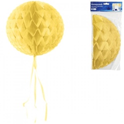 Folat honeycomb ball yellow 30 cm