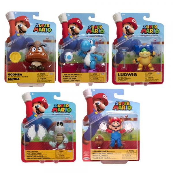 Nintendo: Super Mario - Spielfiguren-Sortiment 5-fach sortiert W27