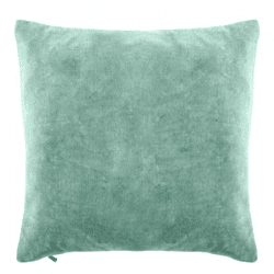 Tiseco Kissen Baumwolle Samt grün 45 x 45 cm
