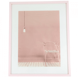 Fotorahmen mit Passepartout rosa 30 x 40 cm