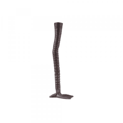 Candlestick Swan leg copper colored 30 cm