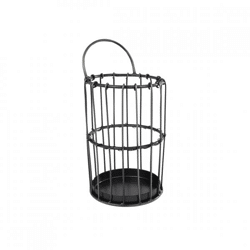 Korb Jill Metall grau 17 cm