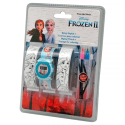 Disney Frozen 2 / The Ice Queen 2 - Wristwatch & Snap Bracelets